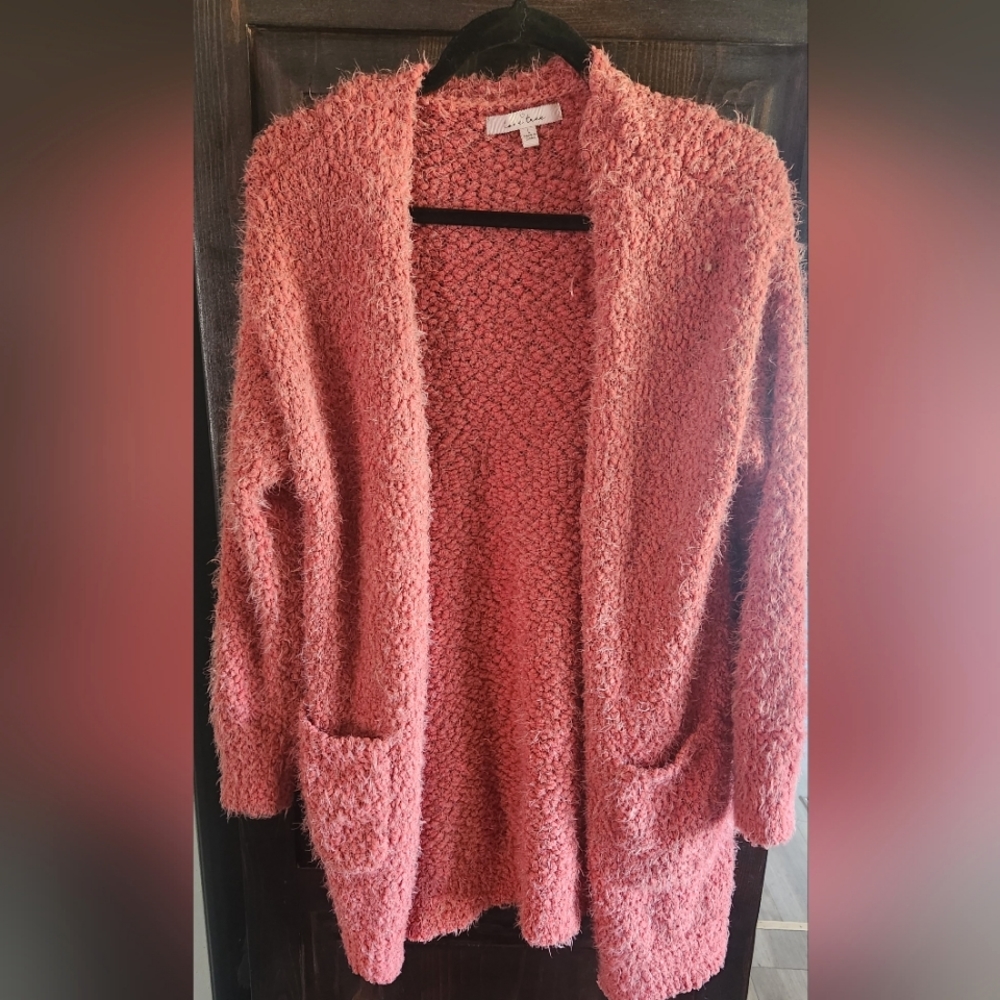 Love Tree Fuzzy Cardigan